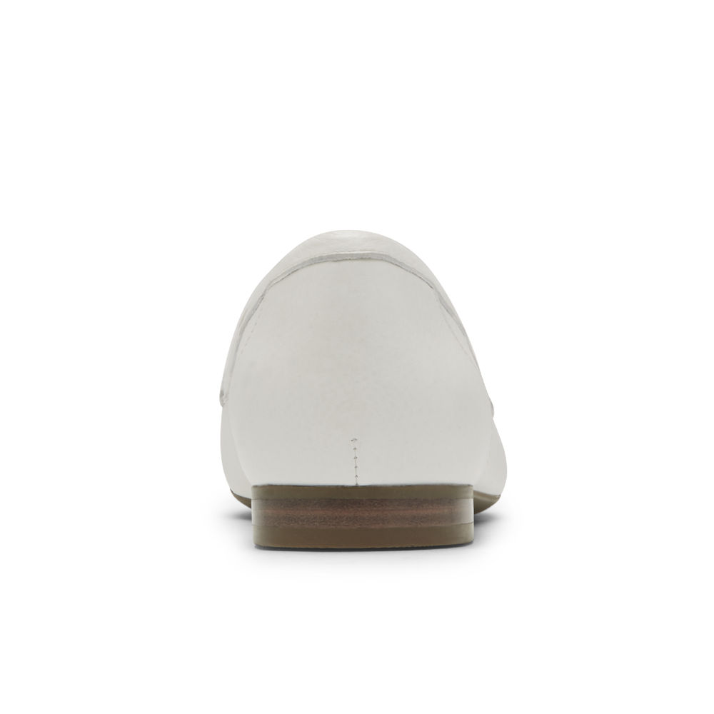 Womens Loafers - Rockport Total Motion Tavia Ring - White - TRCD84362